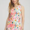 Clearance Abstract Notch Neck Tank Tops