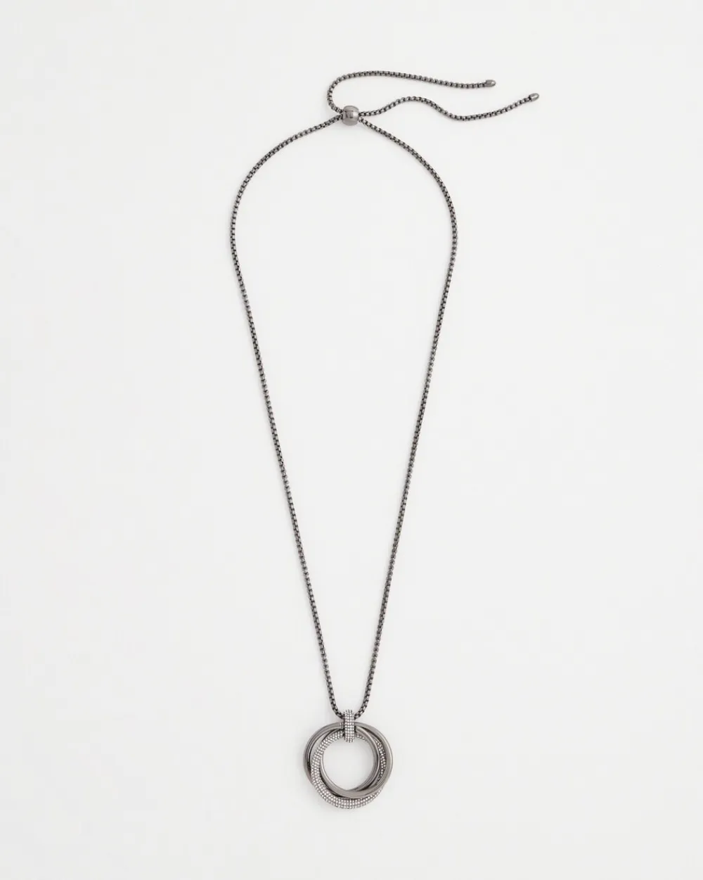 Hot Adjustable Pavé Pendant Necklace Necklaces
