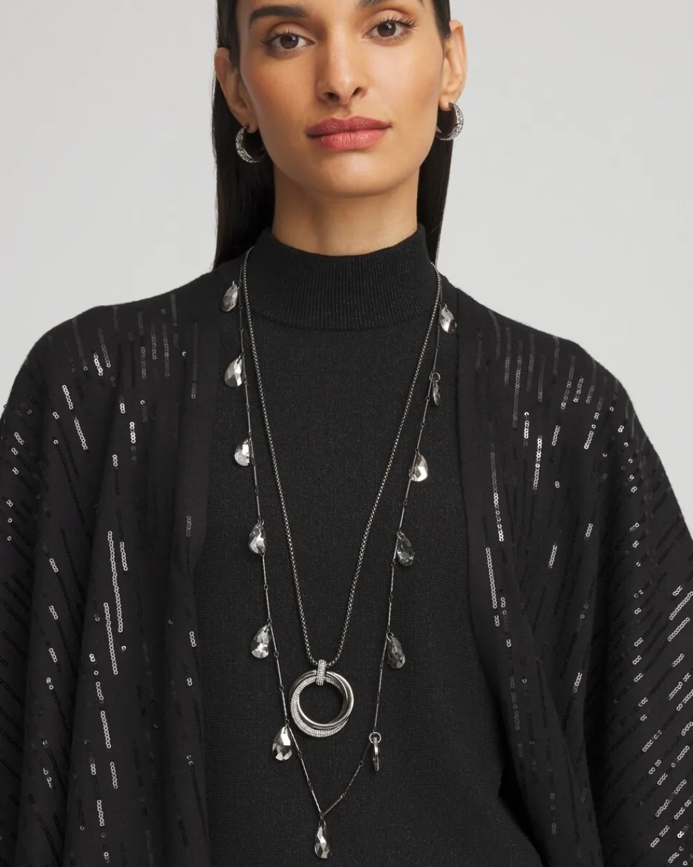 Hot Adjustable Pavé Pendant Necklace Necklaces