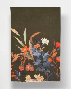 Clearance Autumn Floral Oblong Scarf Scarves