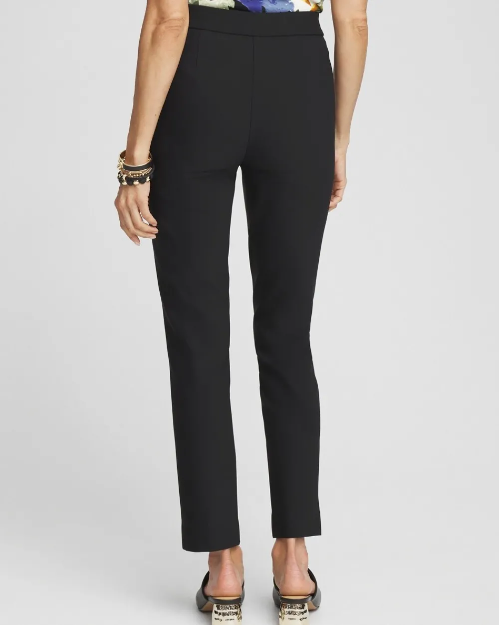 Sale Bi-Stretch Front Seam Slit Ankle Pants Pants