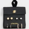 Outlet Black & Gold Earrings Gift Set Earrings