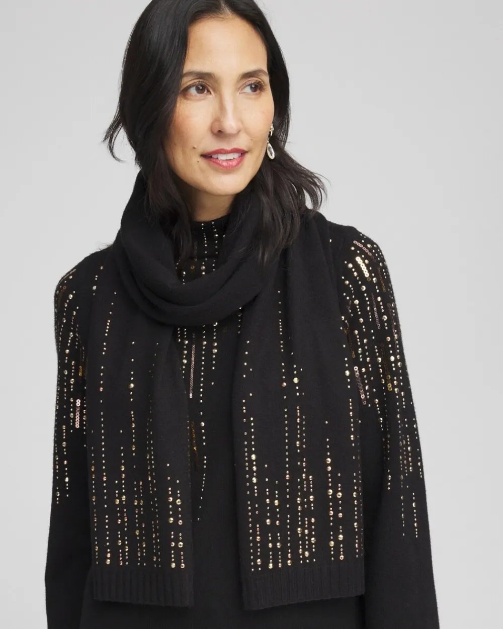 New Embellished Scarf Cold Weather Accessories | Scarves