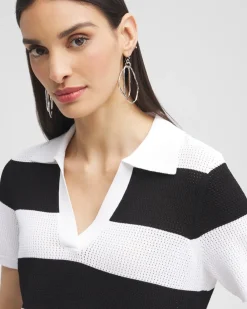 Hot Black Label™ Fine Knit Polo Tops
