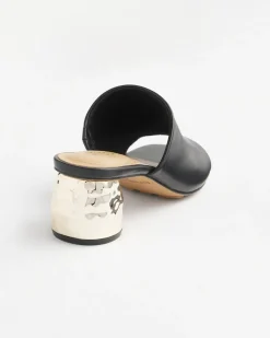 Online Black Leather Mules Shoes