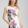 Hot Blooms Button Detail Tunic Tops