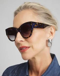 Fashion Faux Tort Cateye Sunglasses Eyewear