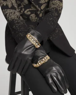 Store Bracelet Leather Gloves Cold Weather Accessories
