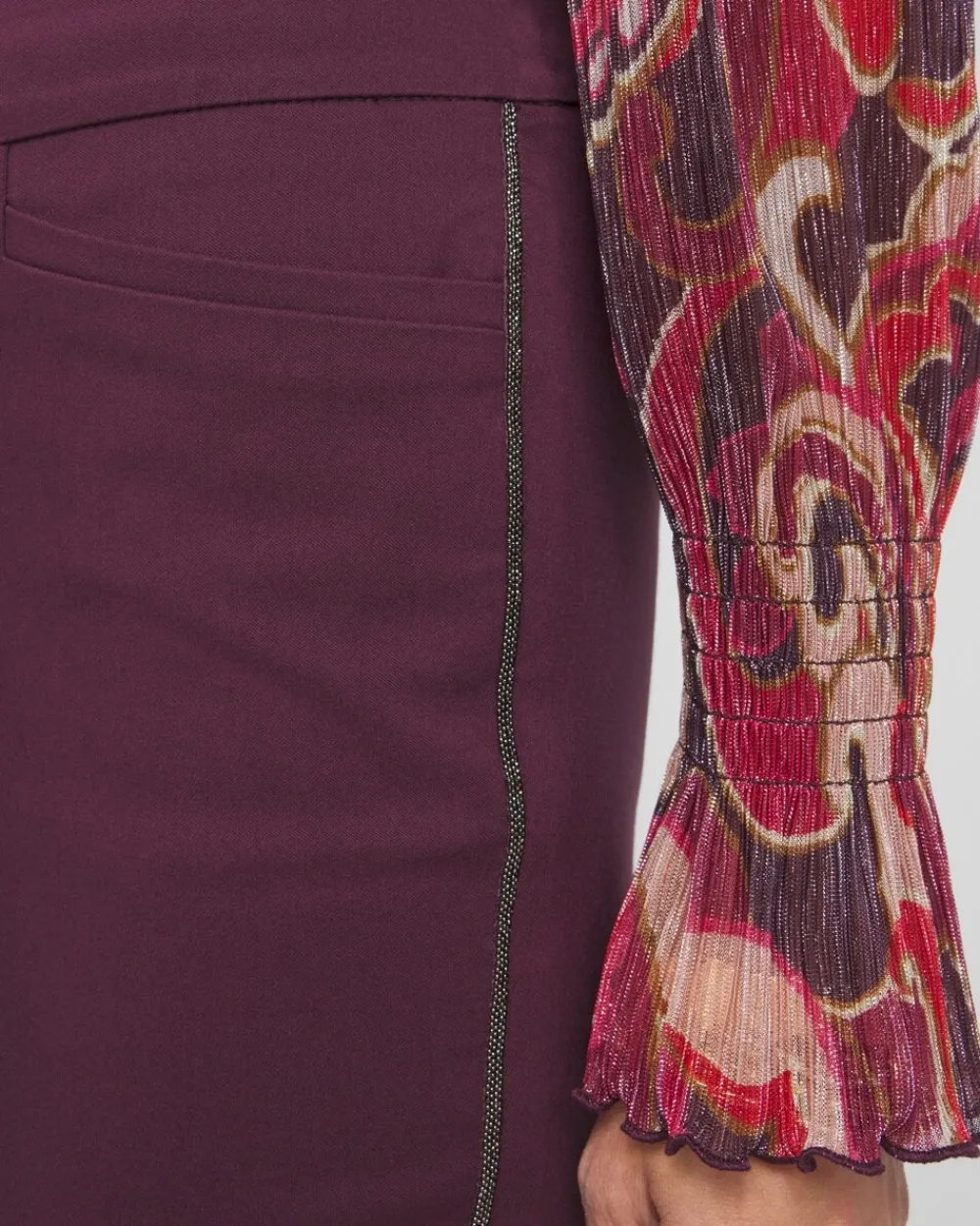 Online Brigitte Beaded Slim Ankle Pants Pants