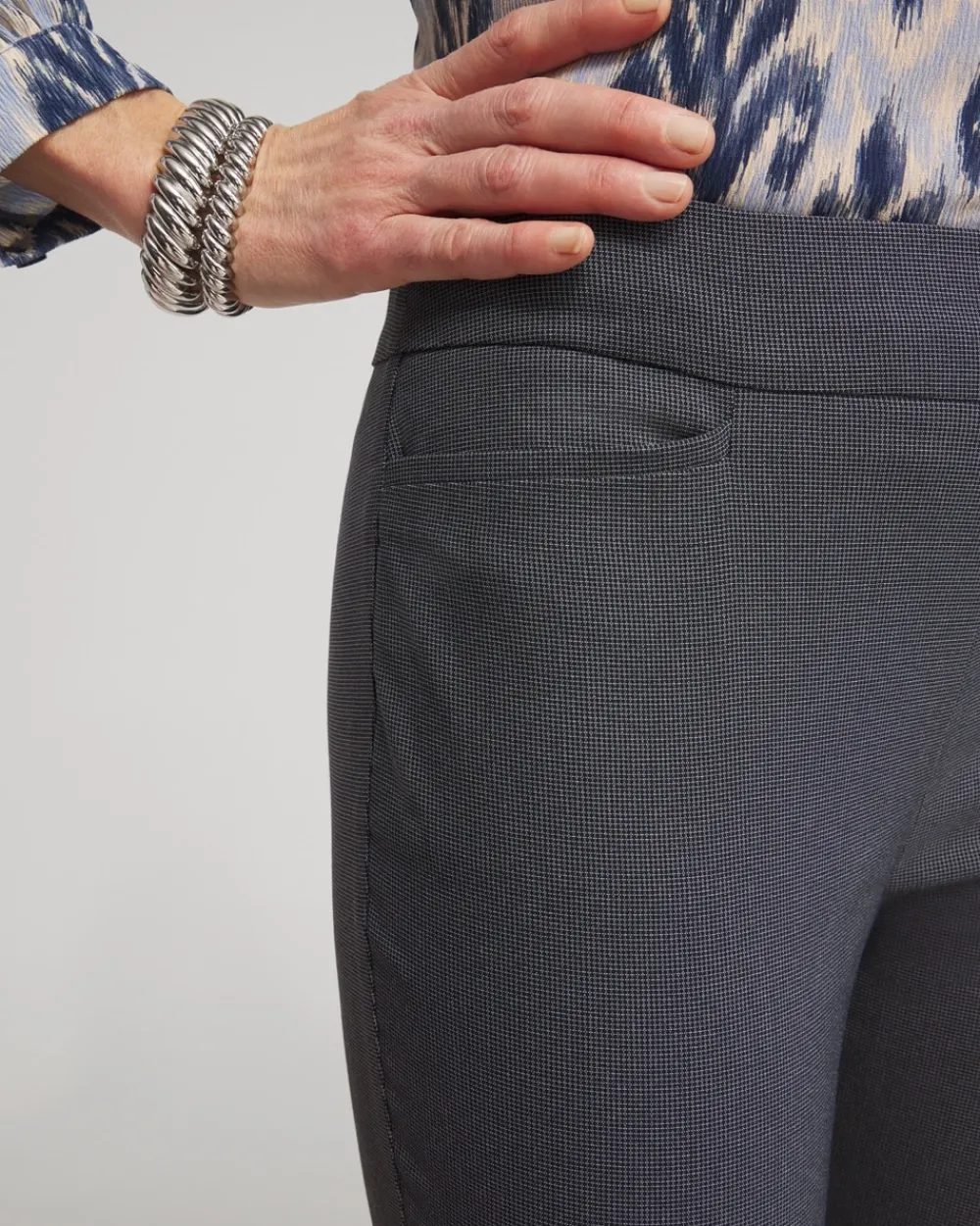 Best Brigitte Checkered Ankle Pants Pants