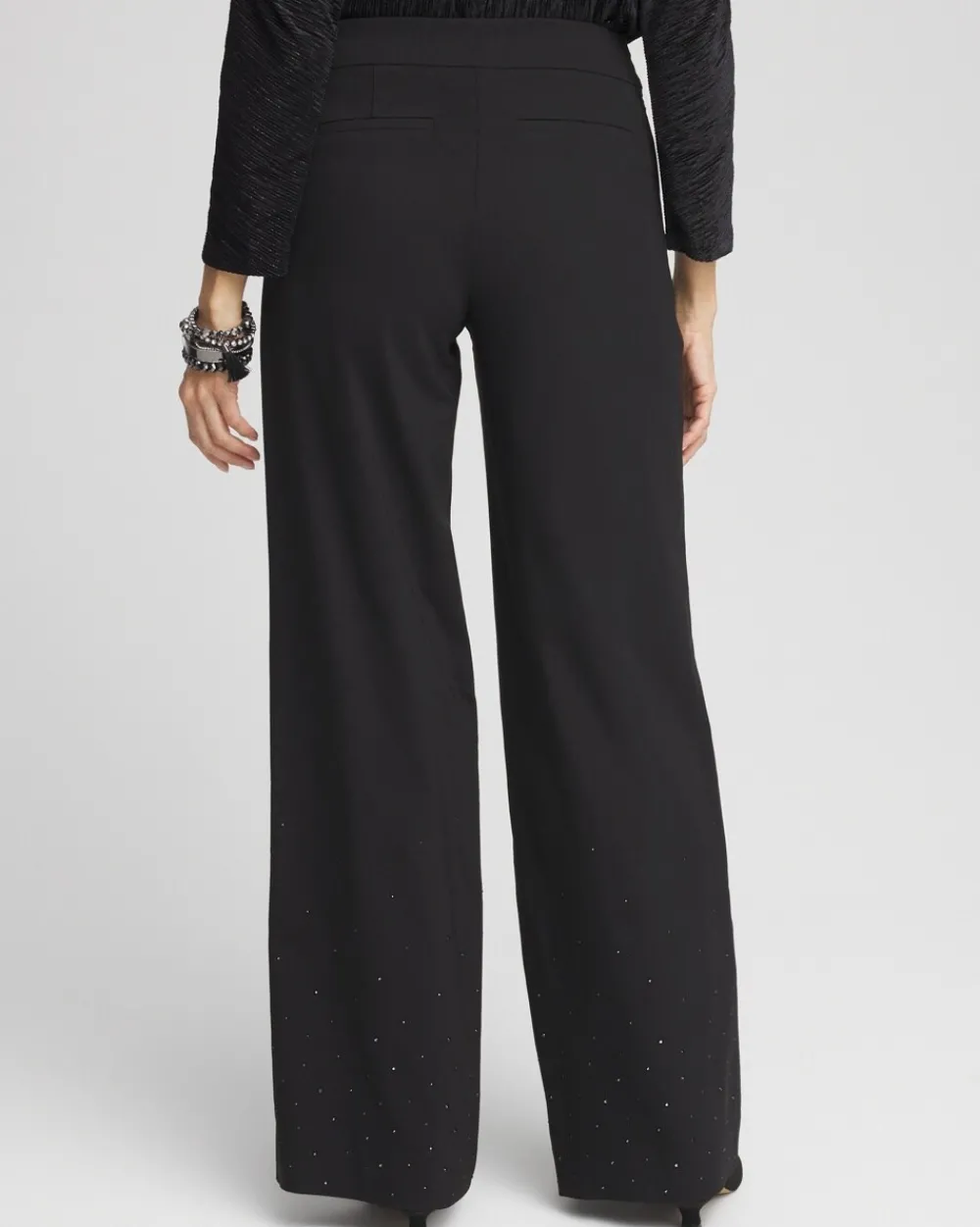 Hot Brigitte Embellished Wide Leg Pants Pants