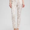 Shop Brigitte Leaf Etch Ankle Pants Pants