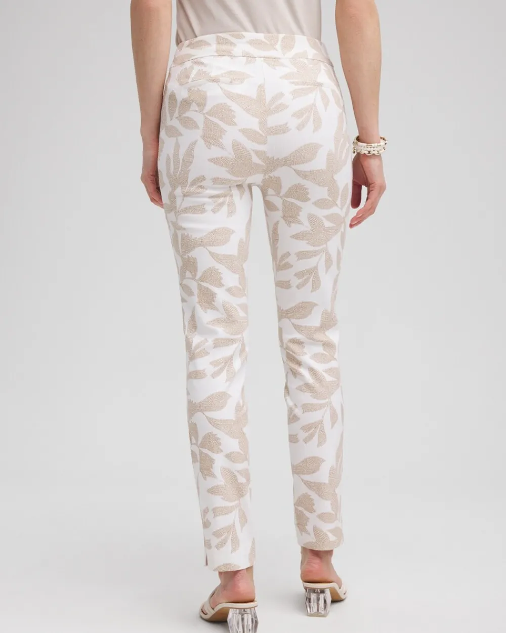Shop Brigitte Leaf Etch Ankle Pants Pants