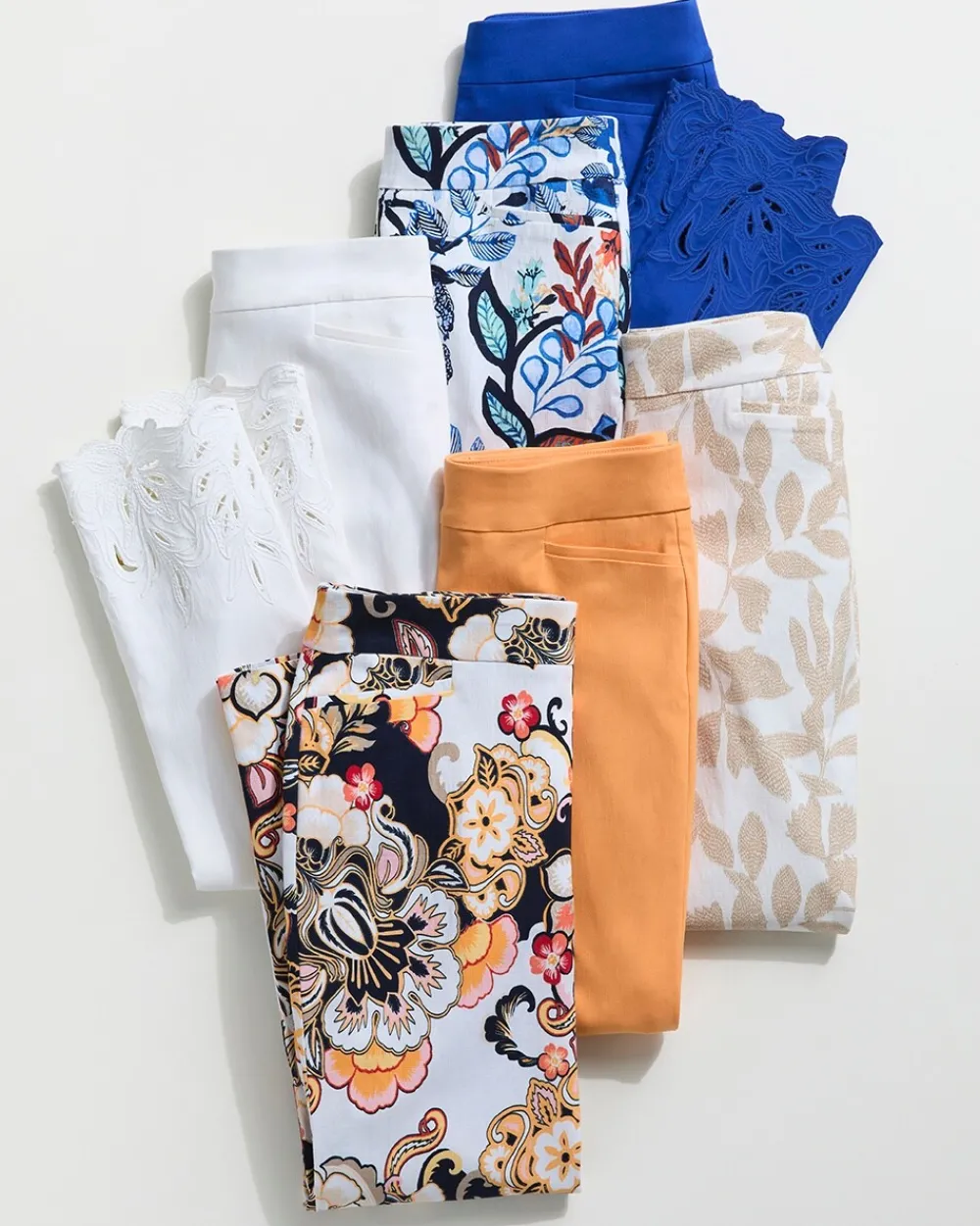 Shop Brigitte Leaf Etch Ankle Pants Pants