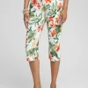 Best Sale Brigitte Orchid Print Capris Pants