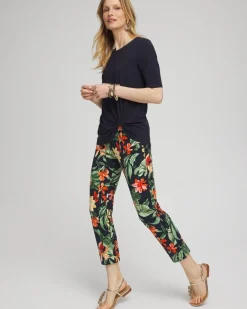 Hot Brigitte Orchid Slim Cropped Pants Pants