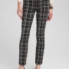 Best Sale Brigitte Plaid Slim Ankle Pants Pants