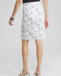 Discount Brigitte Pull-On Floral Skort Pants