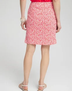 Outlet Brigitte Pull-On Reef Print Skort Pants