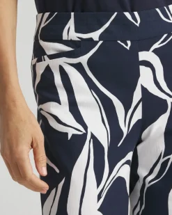 Shop Brigitte Swirl Wide Leg Cropped Pants Pants