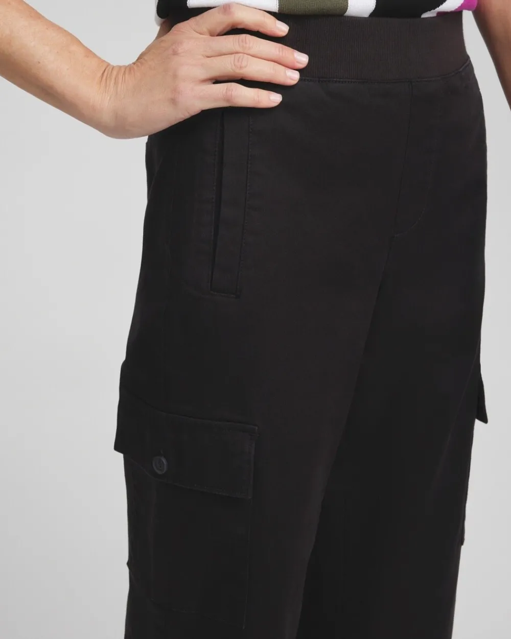 Discount Cargo Wide Leg Cropped Pants Pants