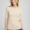 Shop Caviar Bead Elbow Sleeve Tee Tops