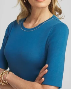 Shop Caviar Bead Elbow Sleeve Tee Tops
