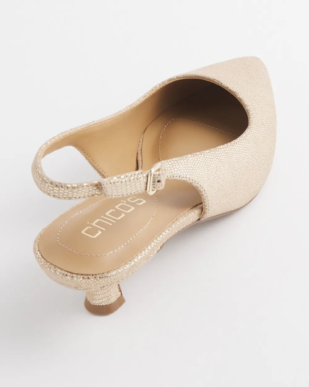 Shop Celeste Reptile Slingback Heels Shoes