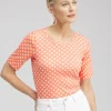 Shop Checkered Everyday Elbow Sleeve Tee Tops