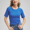 Shop Checkered Everyday Elbow Sleeve Tee Tops
