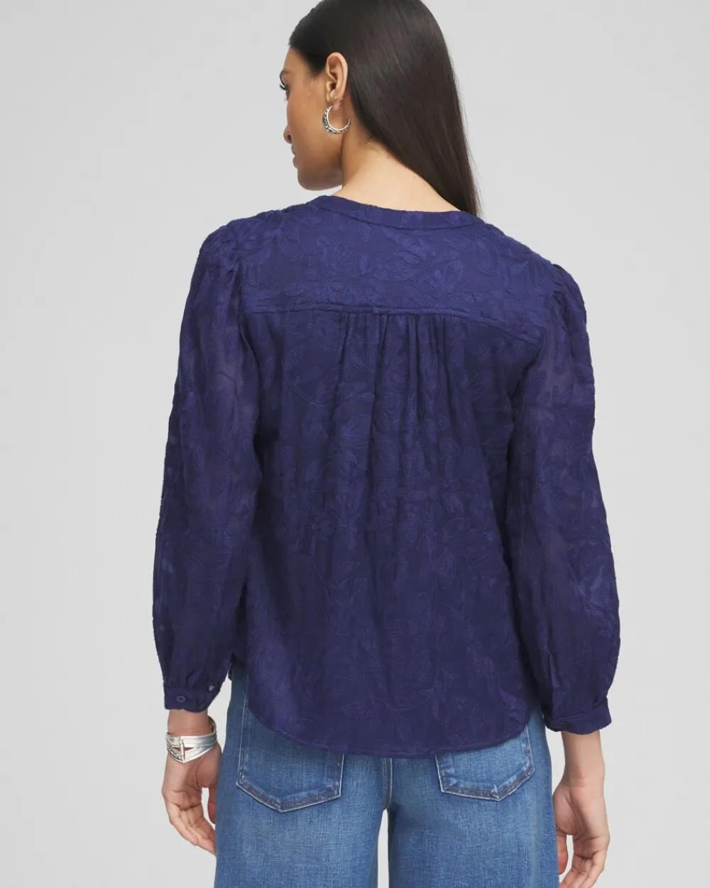 Best Chiffon Embroidered Shirt Tops