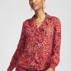 Clearance Chiffon Ruffle-Trim Blouse Tops | Blouses & Shirts