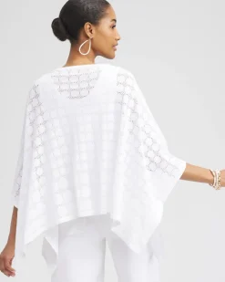 Flash Sale Circle Knit Poncho Tops
