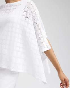 Flash Sale Circle Knit Poncho Tops