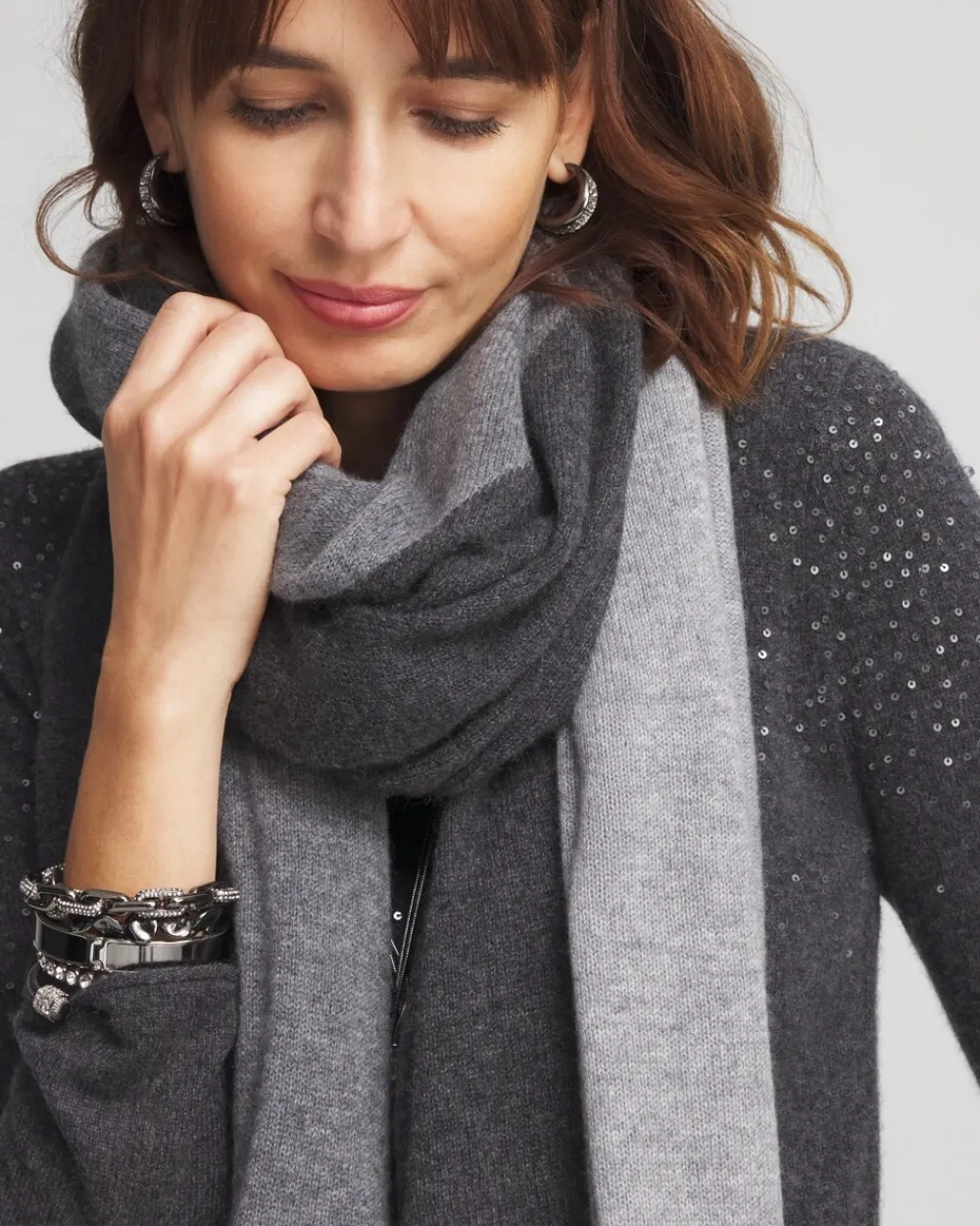 Cheap Colorblock Cashmere Wrap Ponchos & Ruanas | Cold Weather Accessories