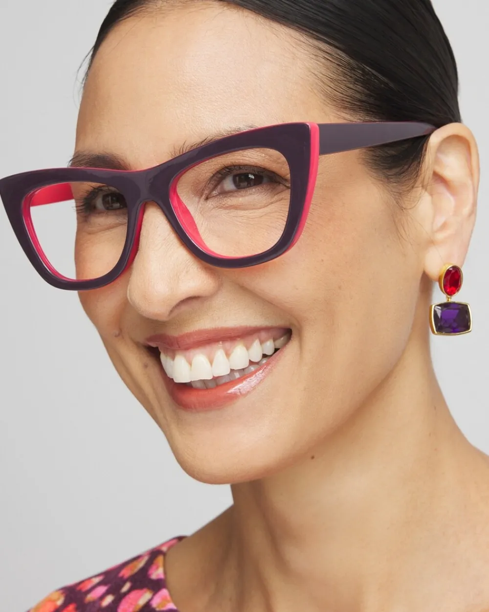 Discount Colorblock Cateye Readers Eyewear