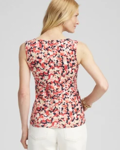 Store Contour Cotton™ Abstract Square Neck Tank Tops