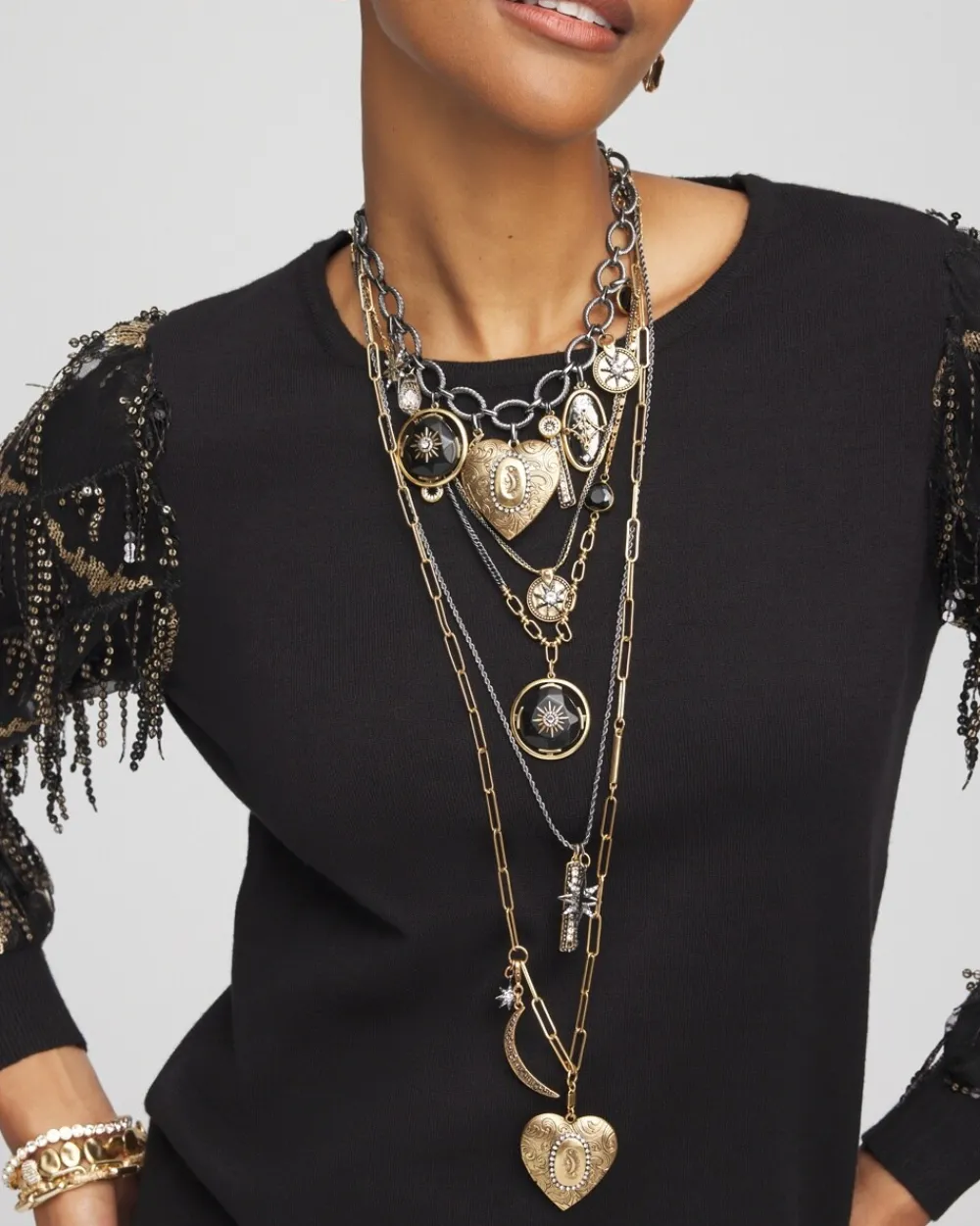 Best Convertible Multi Strand Locket Necklace Necklaces