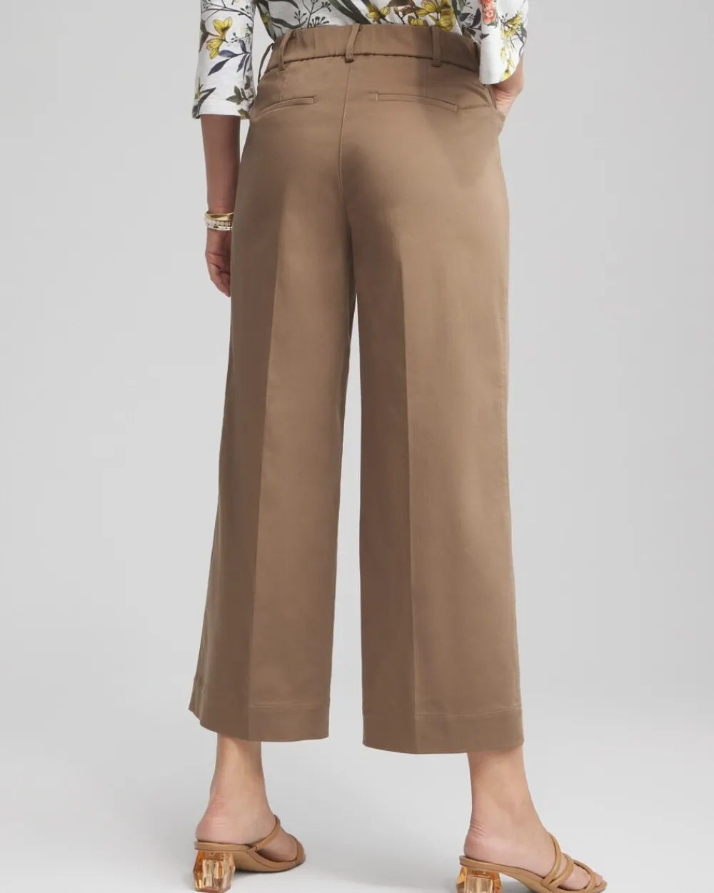 Online Cotton Sateen Cropped Pants Pants