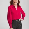 Flash Sale Embellished Cuffs Button Front Shirt Tops | Blouses & Shirts
