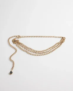 Flash Sale Embellished Heart Chain Belt Belts