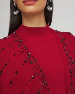 Flash Sale Embellished Knit Ruana Matching Sets | Ponchos & Ruanas