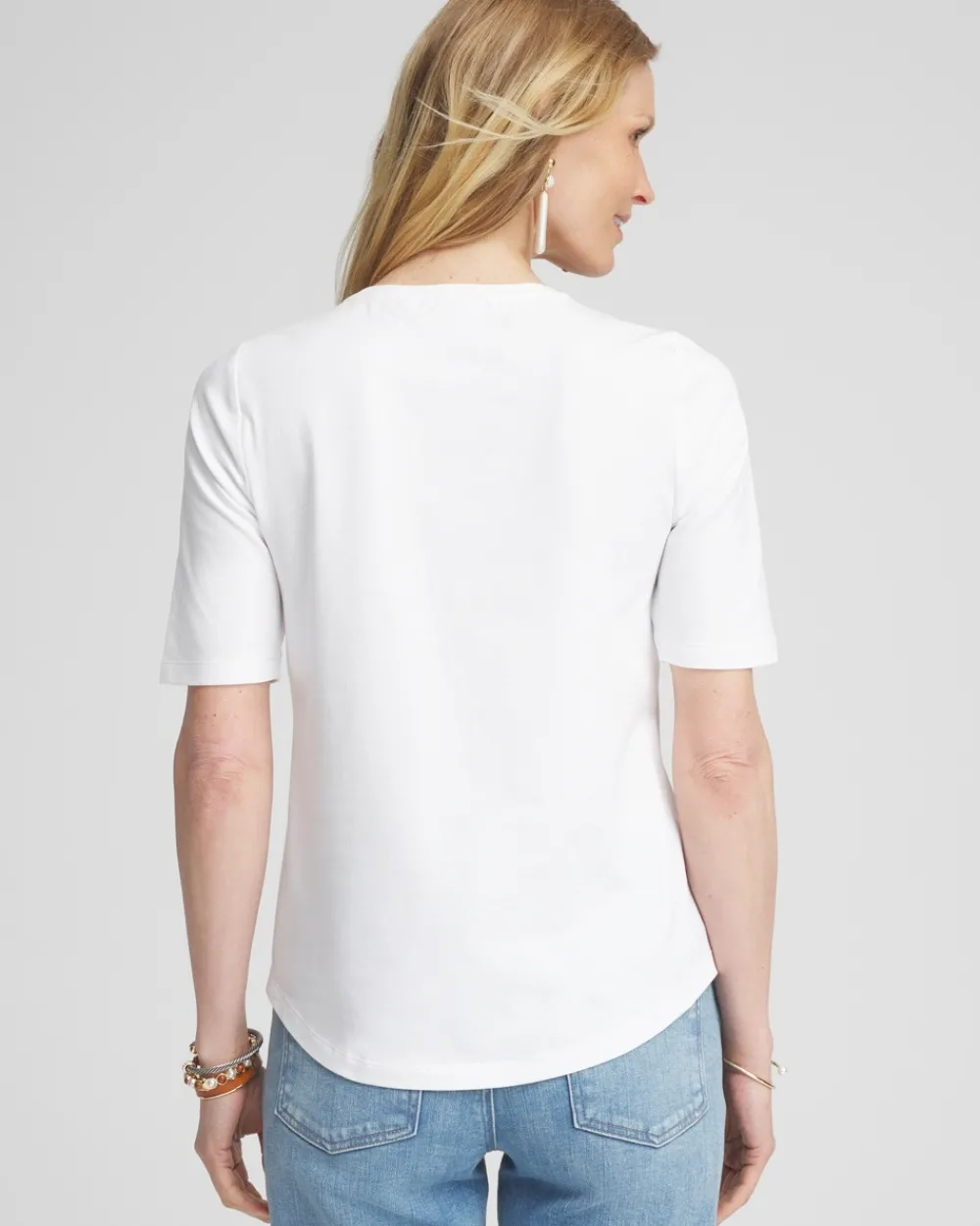 New Embellished Laser Cut Detail Tee Tops