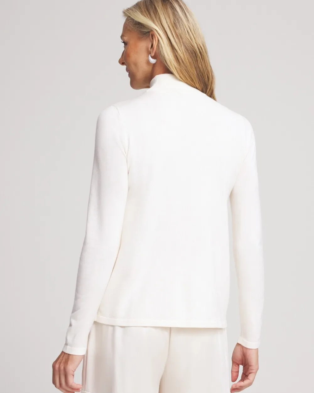 Discount Embellished Mockneck Pullover Sweater Sweaters