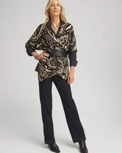 Hot Embellished Paisley Sweater Ruana Tops | Ponchos & Ruanas