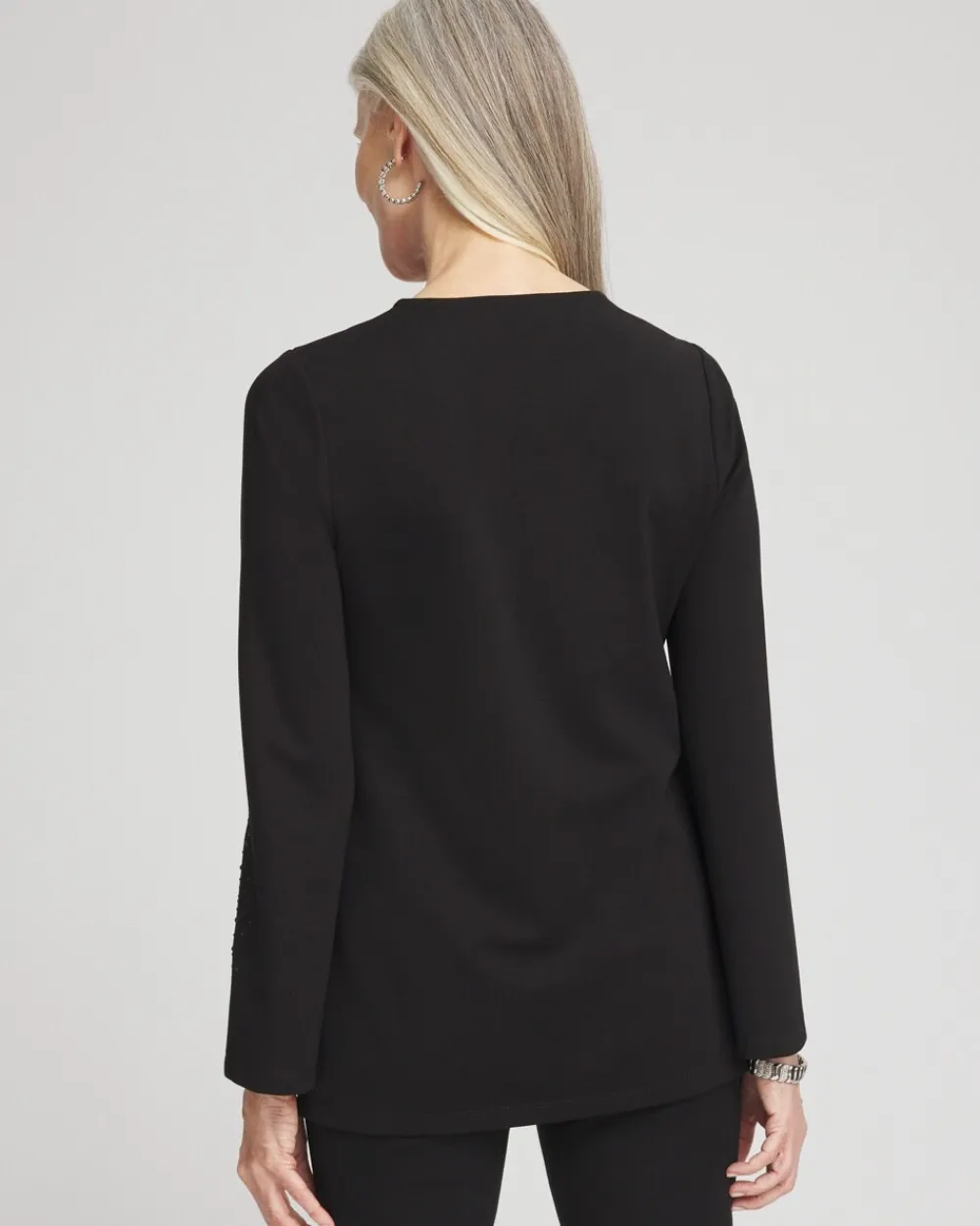 Shop Embellished Ponte Tunic Tops