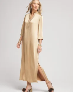 Best Embellished Satin Maxi Dress Dresses