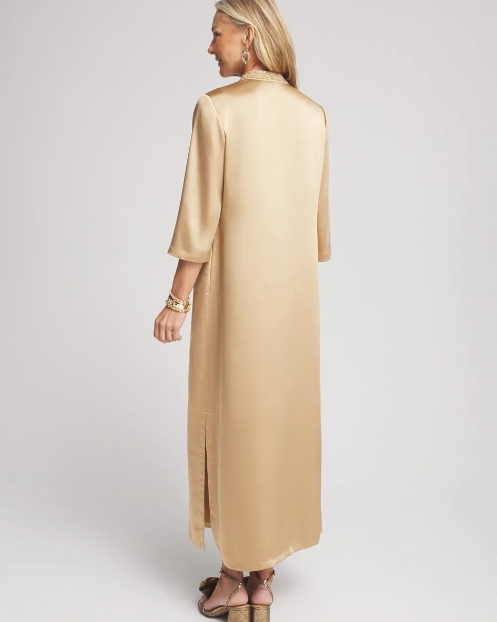 Best Embellished Satin Maxi Dress Dresses