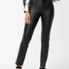 Online Faux Leather Front Ponte Back Pants Pants