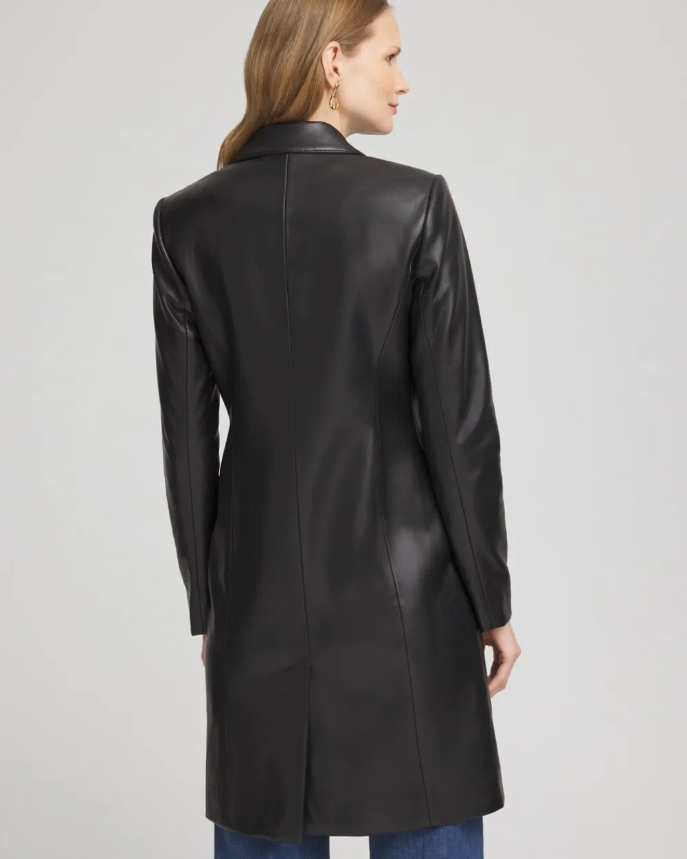 Cheap Faux Leather Topper Jackets & Coats